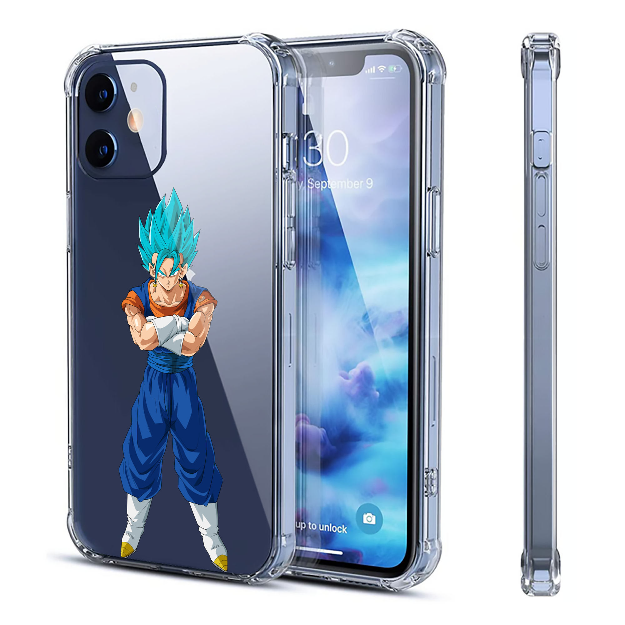 （画像用） ドラゴンボール ベジット DRAGON BALL Vegetto 【iPhone 12シリーズ対応】透明スマホケース（クリアソフトケース）
